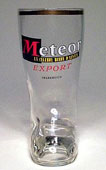 Meteor - Beer boot with logo above the point